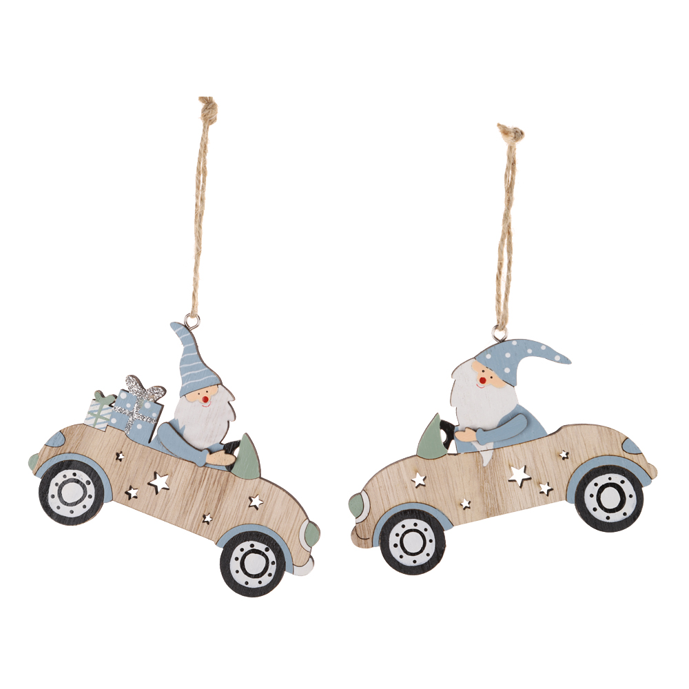 Holz Bauernhaus Weihnachten Mini Lkw Ornamente Weihnachten Auto Dekorationen Hängen Lkw 5