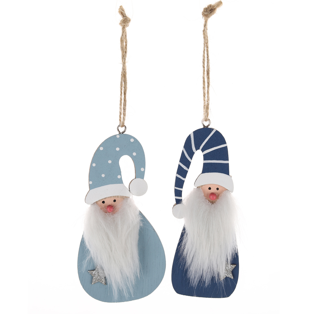 Niedliche Mini-Weihnachtsbaumdekoration, Weihnachtsmann, schwedische Zwerge, Ornamente 1