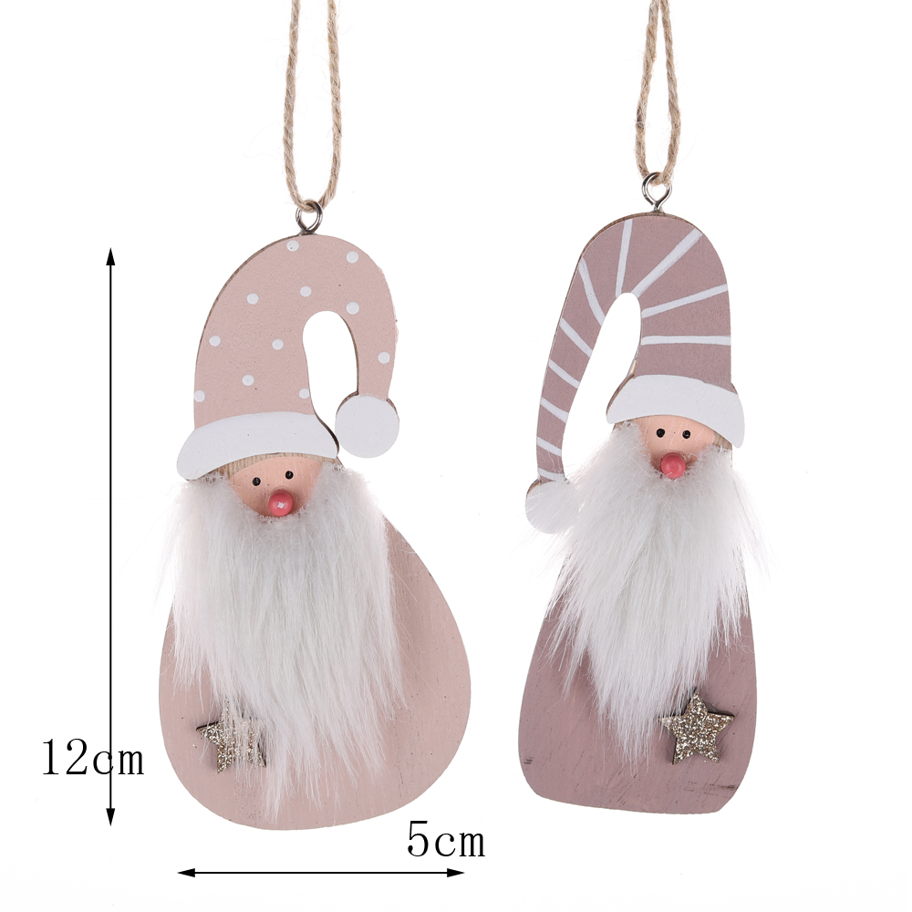 Niedliche Mini-Weihnachtsbaumdekoration, Weihnachtsmann, schwedische Zwerge, Ornamente 5