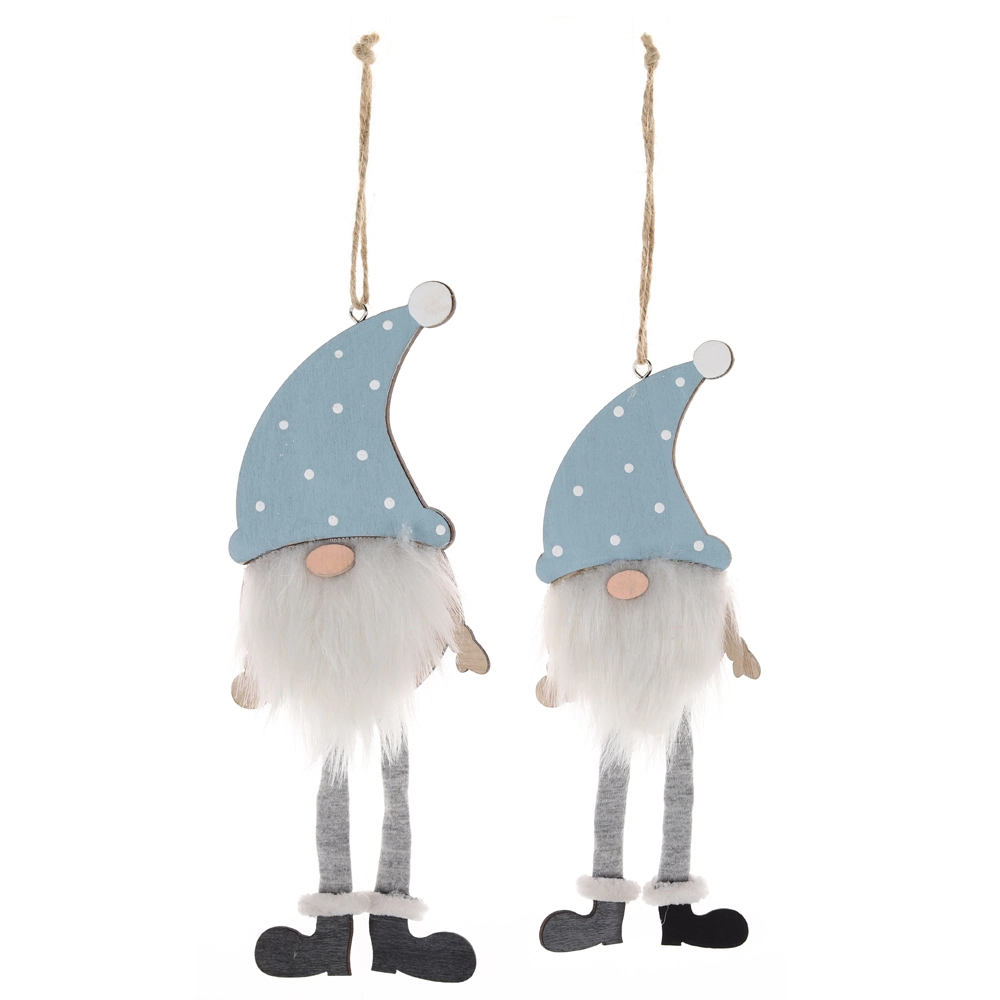 Christmas Long-legged Gnome Hanging Nordic Winter Decorative Wooden Crafts 1