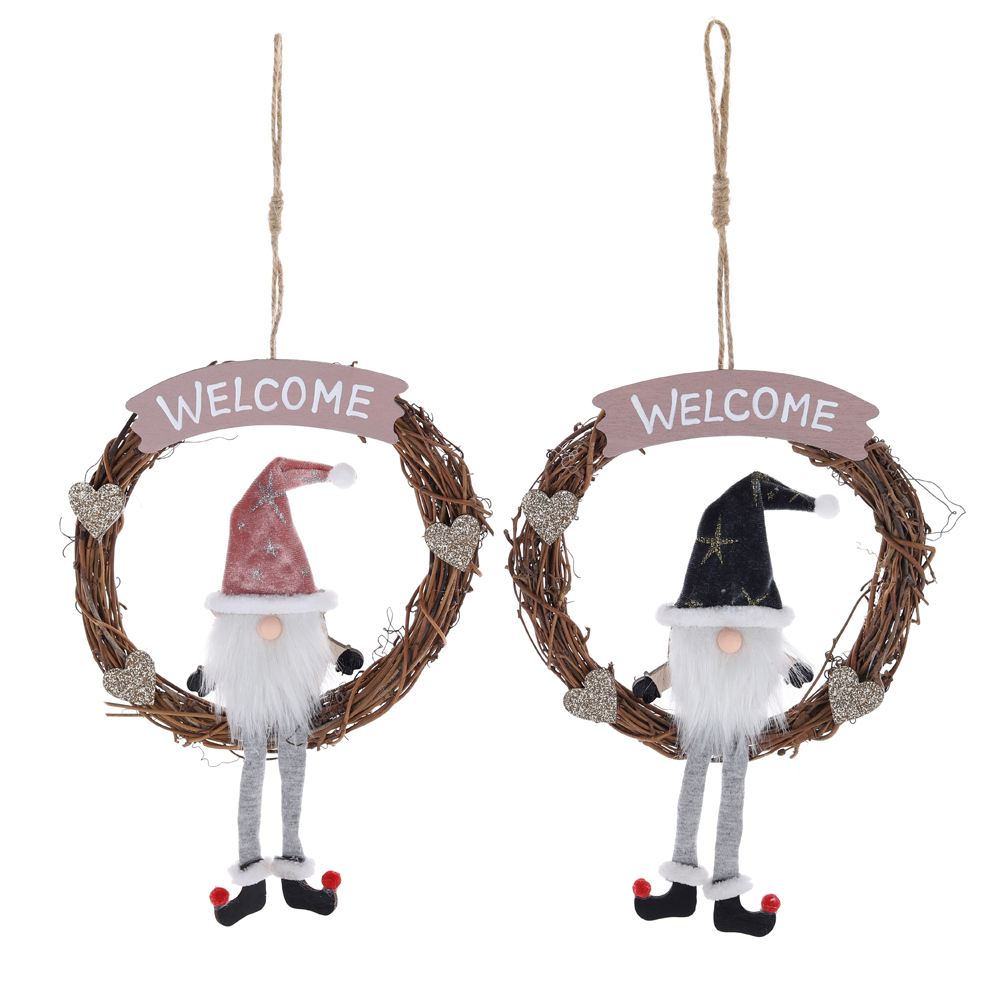 Nordic Gnome Hängen Zweig Girlande Hängen WEIHNACHTEN Baum Dekoriert Winter Urlaub Dekorationen 5
