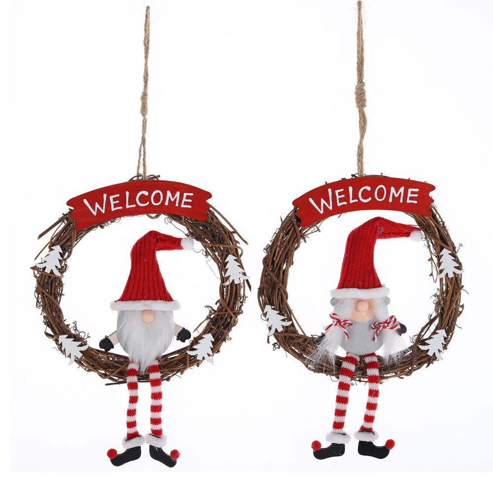 Nordic Gnome Hängen Zweig Girlande Hängen WEIHNACHTEN Baum Dekoriert Winter Urlaub Dekorationen 6