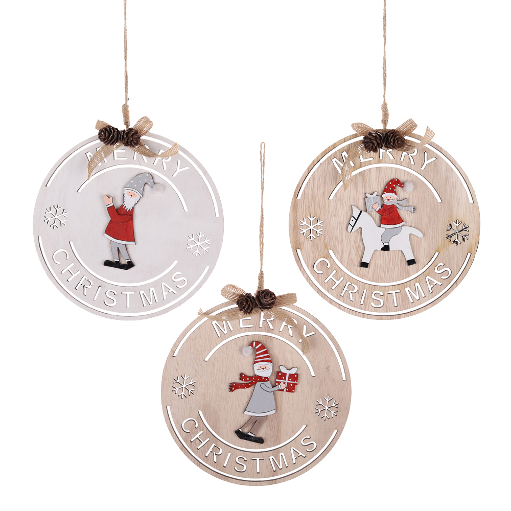 Home Dekorationen Frohe Weihnachten Santa Claus Hängende Dekorationen Weihnachten Hängende Dekor 2