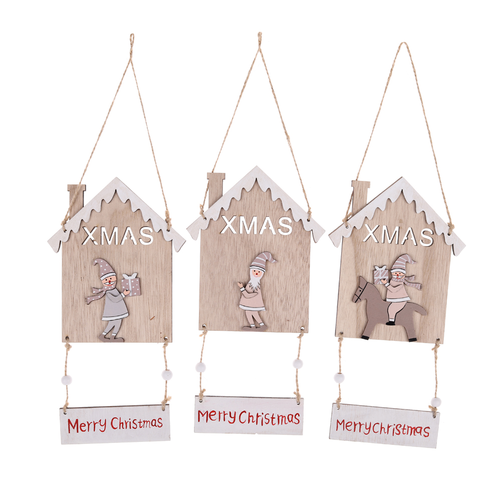 Home Dekorationen Frohe Weihnachten Santa Claus Hängende Dekorationen Weihnachten Hängende Dekor 5