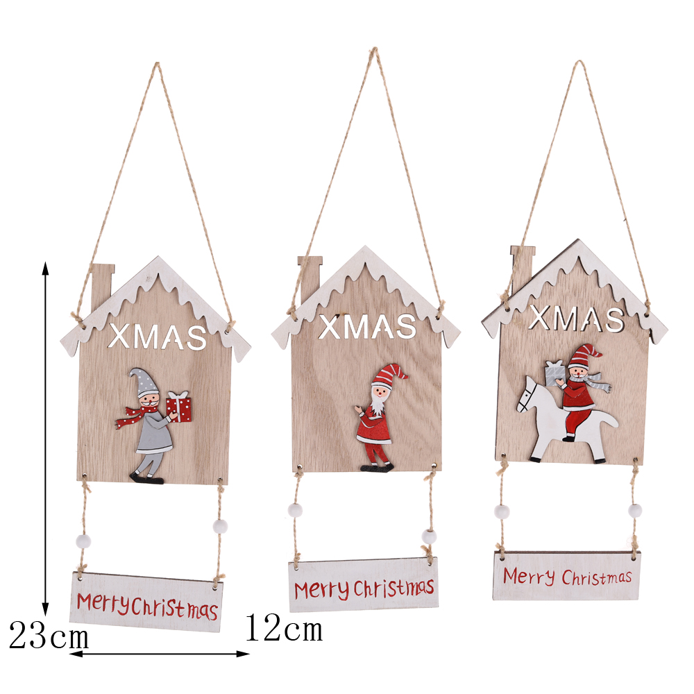 Home Dekorationen Frohe Weihnachten Santa Claus Hängende Dekorationen Weihnachten Hängende Dekor 3