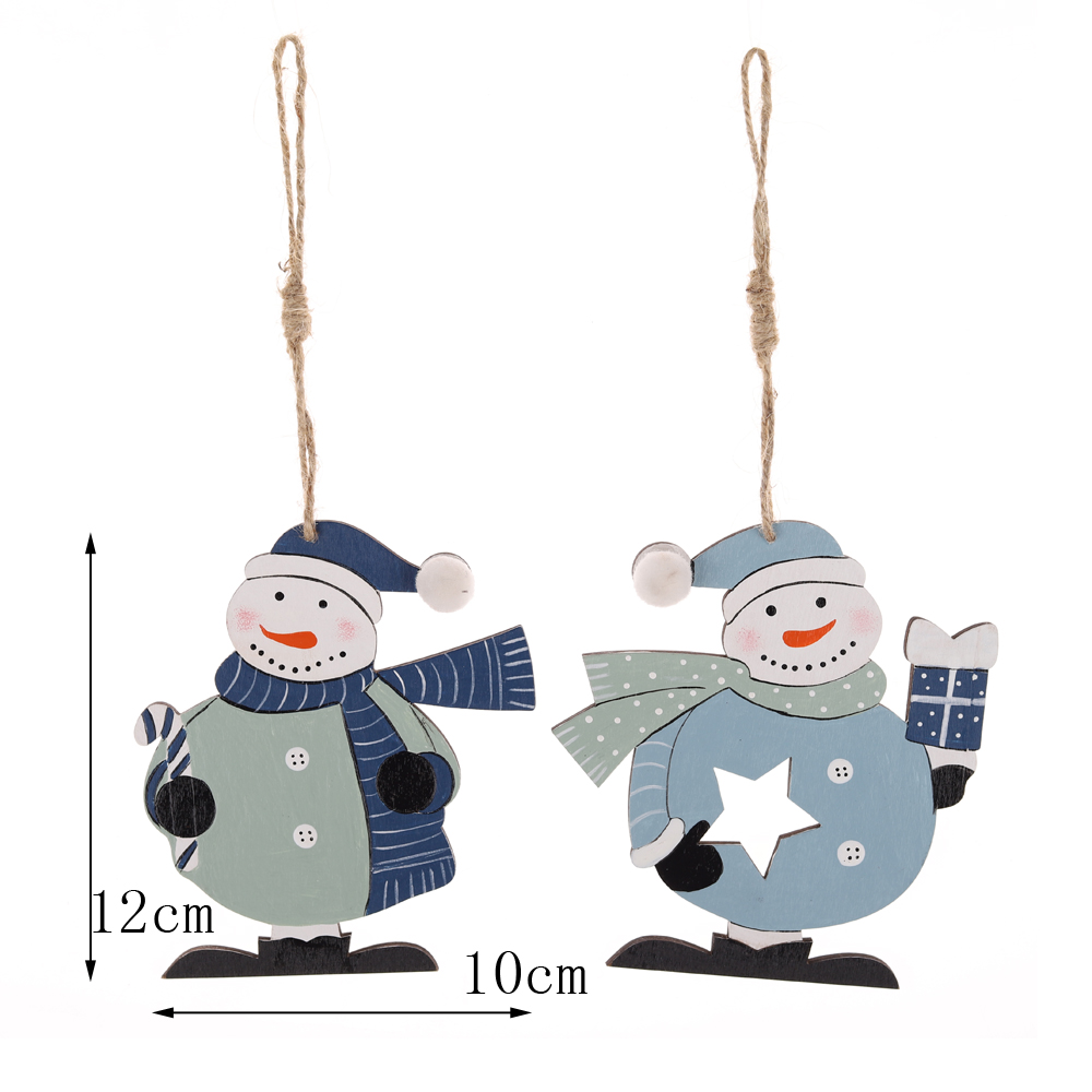 Christmas Home Decorations Holiday Decor Tree Handmade Hanging Snowman Ornaments 6