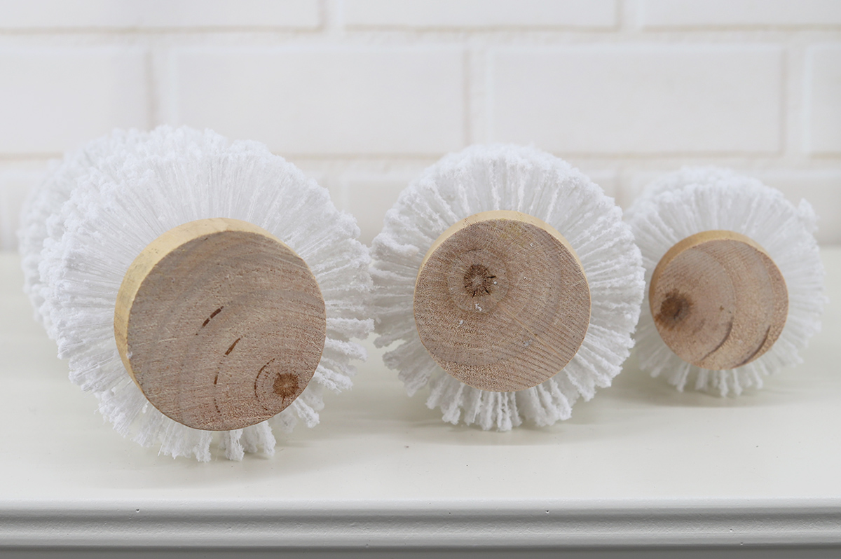 Mesa de vacaciones para el invierno, manualidades, nieve, pinos en miniatura, árboles de sisal artificiales esmerilados 9