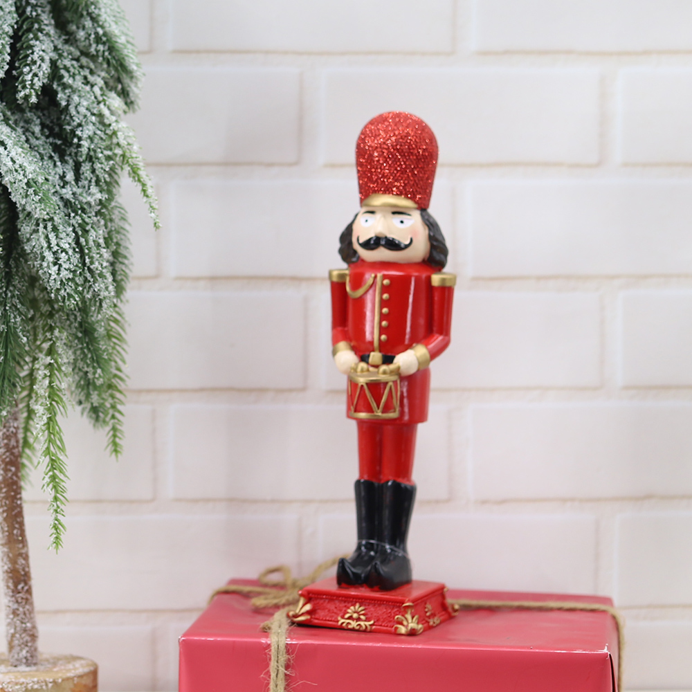 Christmas Figures Tabletop Decorations Resin Christmas Nutcracker Soldier Ornaments 8