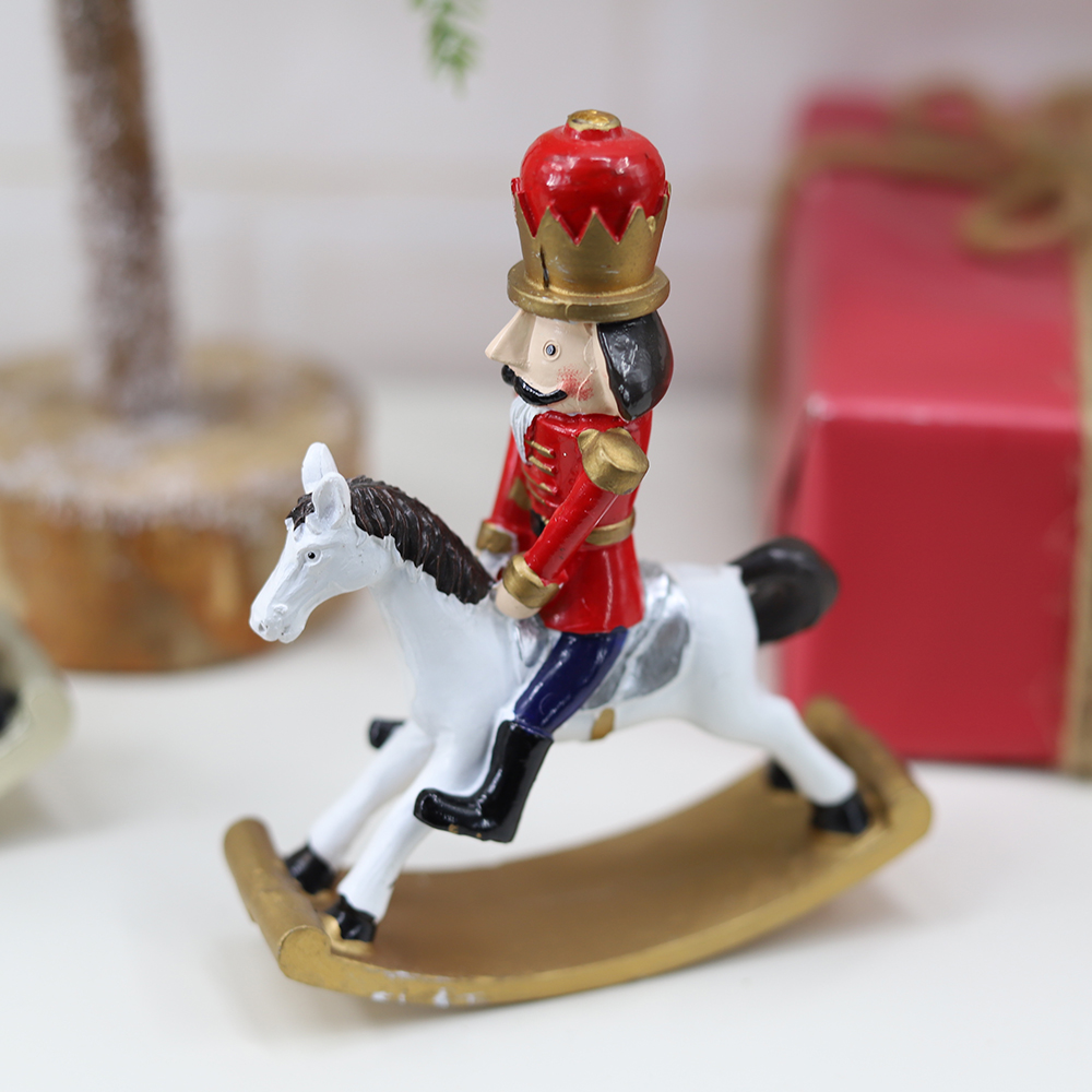 Christmas Figures Tabletop Decorations Resin Christmas Nutcracker Soldier Ornaments 9