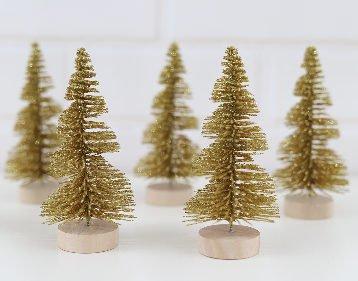 6 miniárboles navideños decorativos para Año Nuevo 2025, regalos para niños, árbol de seda de sisal. 5