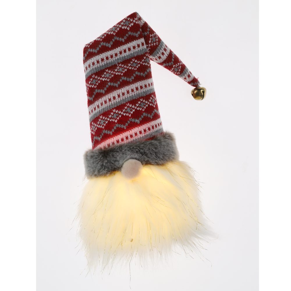 Großhandel Leuchtende Gnome Weihnachten Gesichtslosen Alten Mann Decor Winter LED Ornamente 4