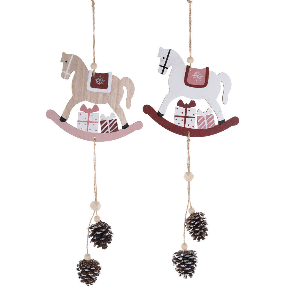 Großhandel Weihnachtsbaum hängen Holz Gnome Hängen Tannenzapfen Decor Winter Urlaub Requisiten 2