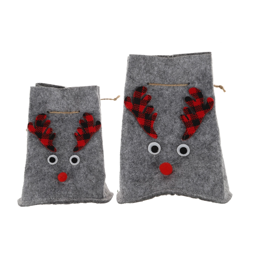 Bolsas de dulces navideños al por mayor, bolsas de regalo de fieltro, regalos para niños, accesorios para las fiestas de invierno 1