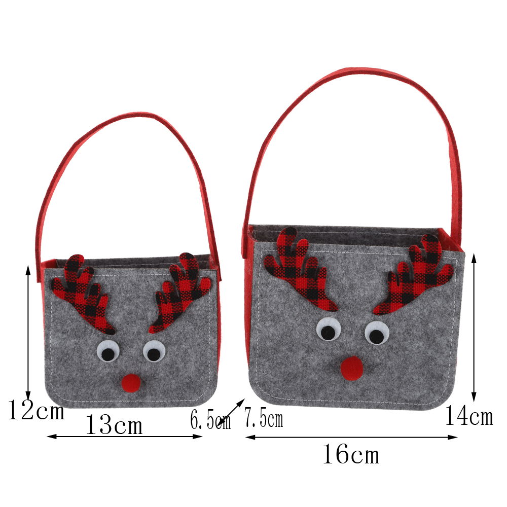 Großhandel Weihnachten Süßigkeiten Taschen Filz Geschenk Taschen Kinder Geschenke Winter Urlaub Requisiten 4