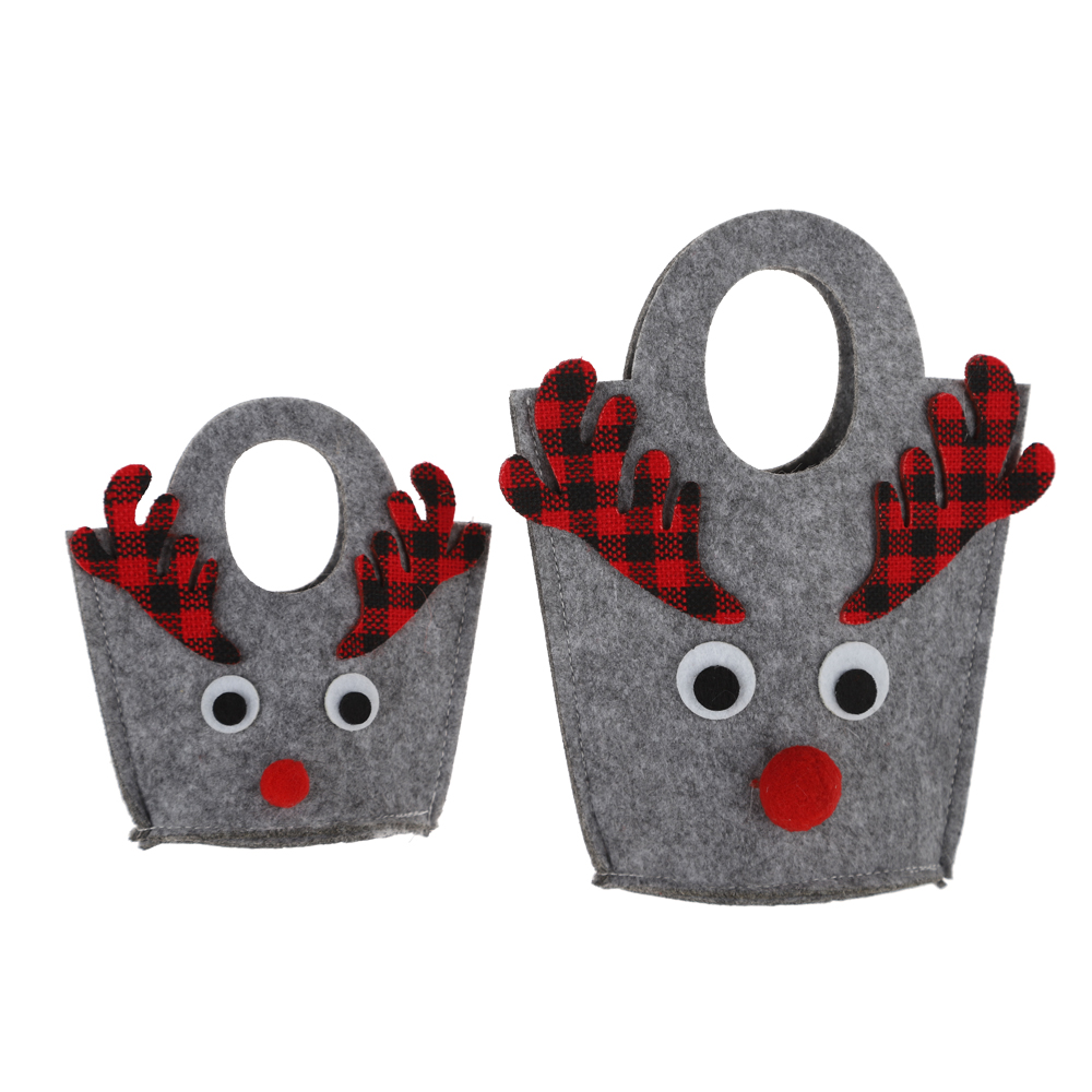 Großhandel Weihnachten Süßigkeiten Taschen Filz Geschenk Taschen Kinder Geschenke Winter Urlaub Requisiten 6