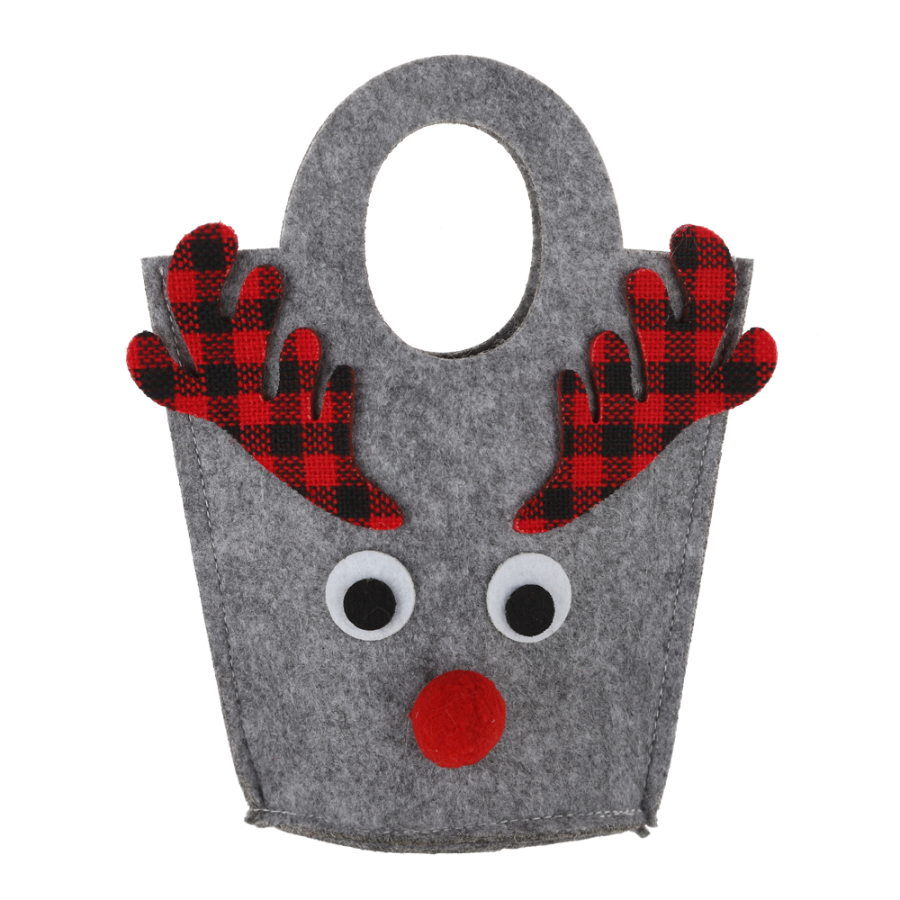 Großhandel Weihnachten Süßigkeiten Taschen Filz Geschenk Taschen Kinder Geschenke Winter Urlaub Requisiten 7
