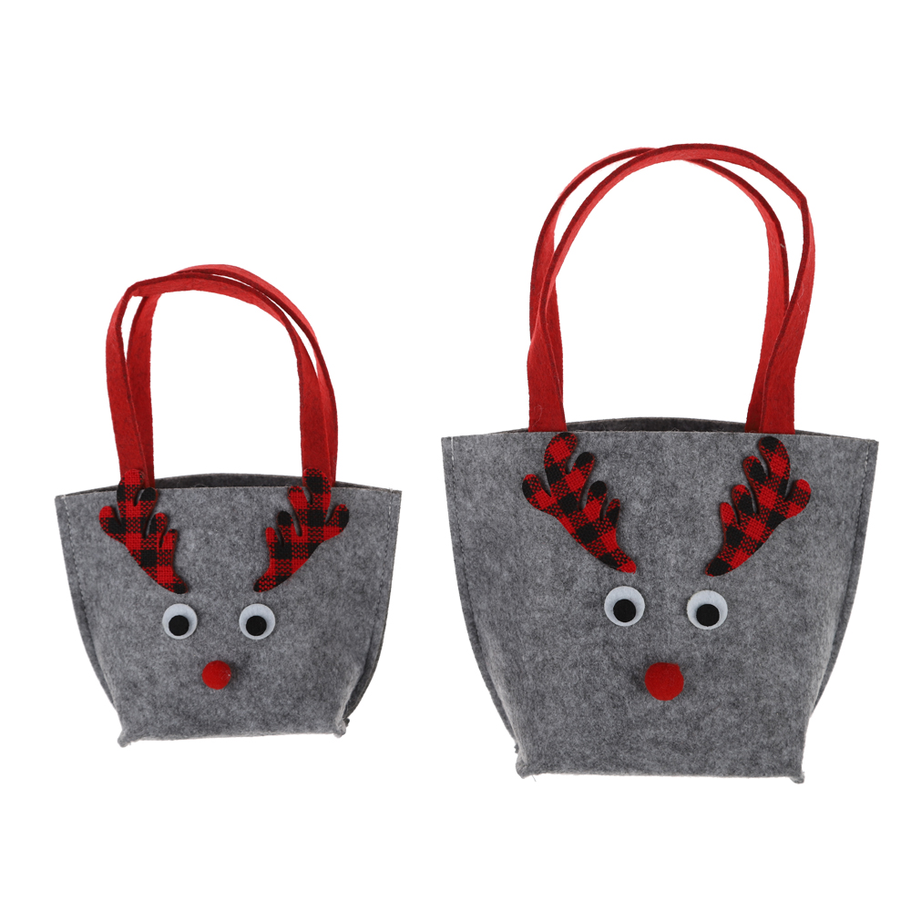 Großhandel Weihnachten Süßigkeiten Taschen Filz Geschenk Taschen Kinder Geschenke Winter Urlaub Requisiten 9
