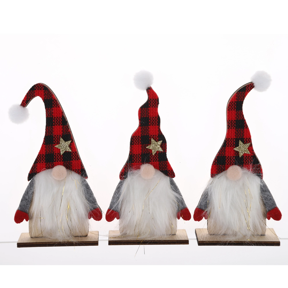 New Design Nordic Faceless Old Man Decor Christmas Veneer Gnome Ornament Winter Tabletop Decor 1