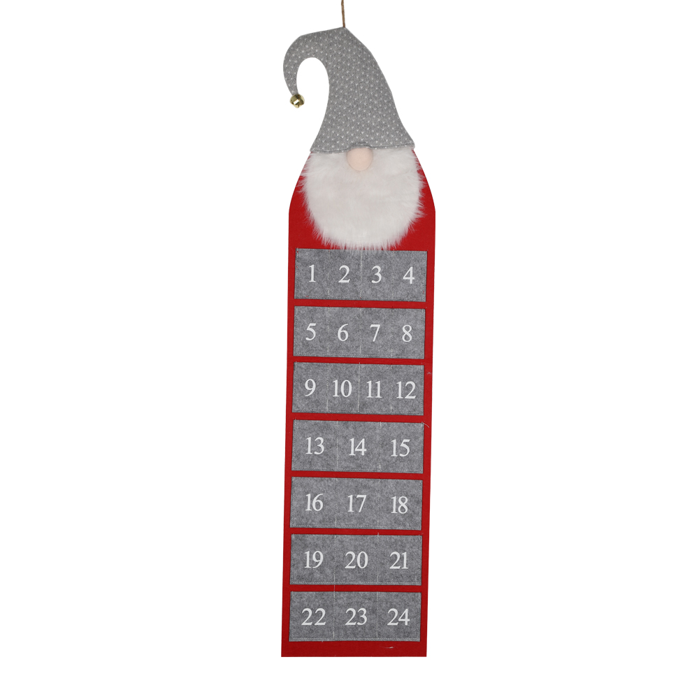 2025 Weihnachtsbaum Adventskalender Filz Stoff Countdown Display Wanddekoration 2