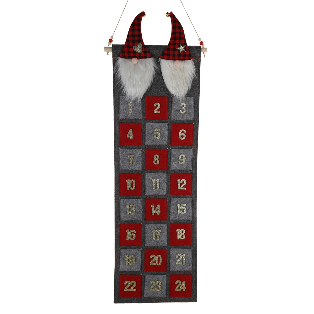 2025 Christmas Tree Advent Calendar Felt Fabric Countdown Display Wall Decoration 1