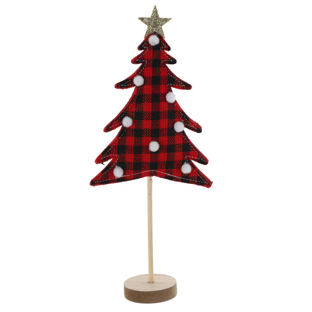 Hersteller Mini Weihnachtsbaum Holz Weihnachten Tischdekor Winteratmosphäre Ornament 5