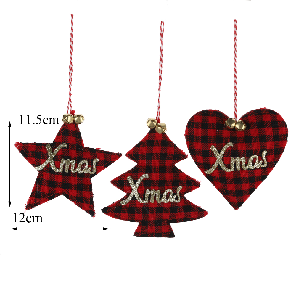 Neues Design Weihnachtsband zum Aufhängen Weihnachtsherz aus Holz zum Aufhängen Winterferiendekor 6