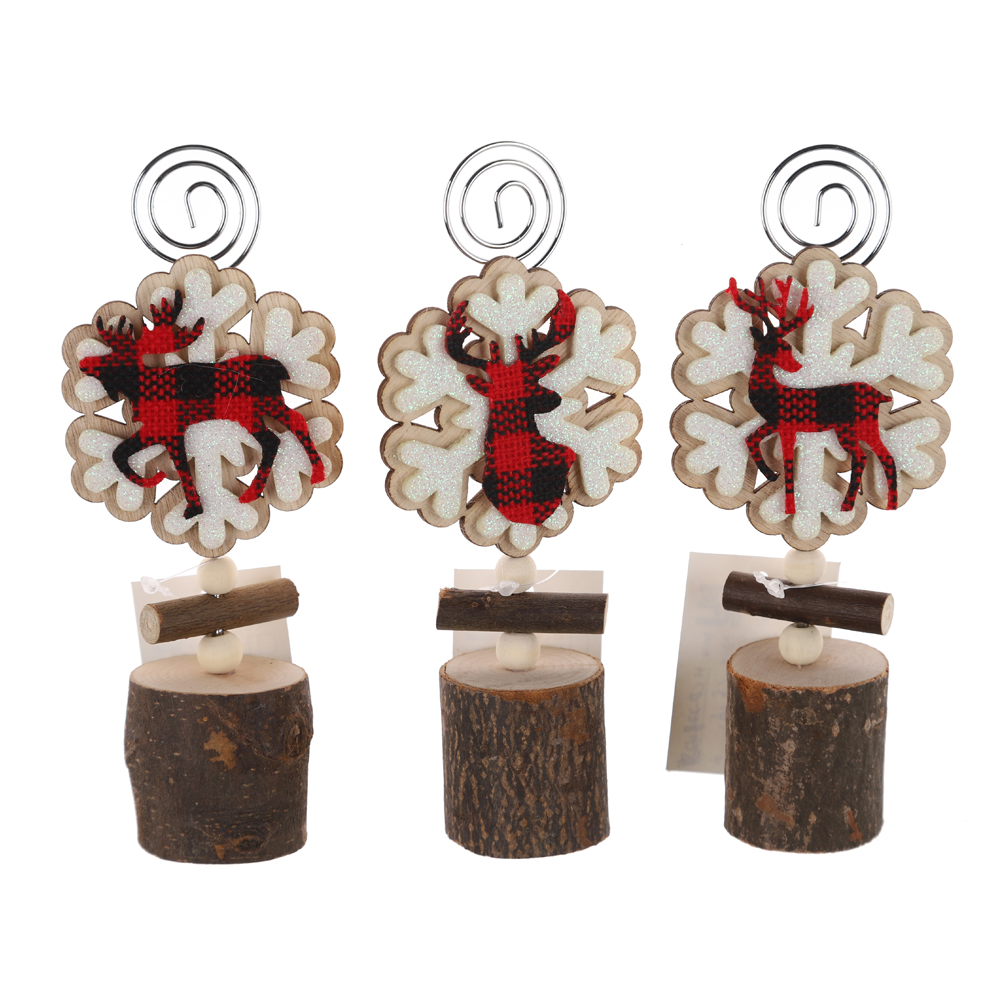 Производитель войлочных клипс для пня Elk Memo Clip Xmas Tabletop Decor Rectang 6