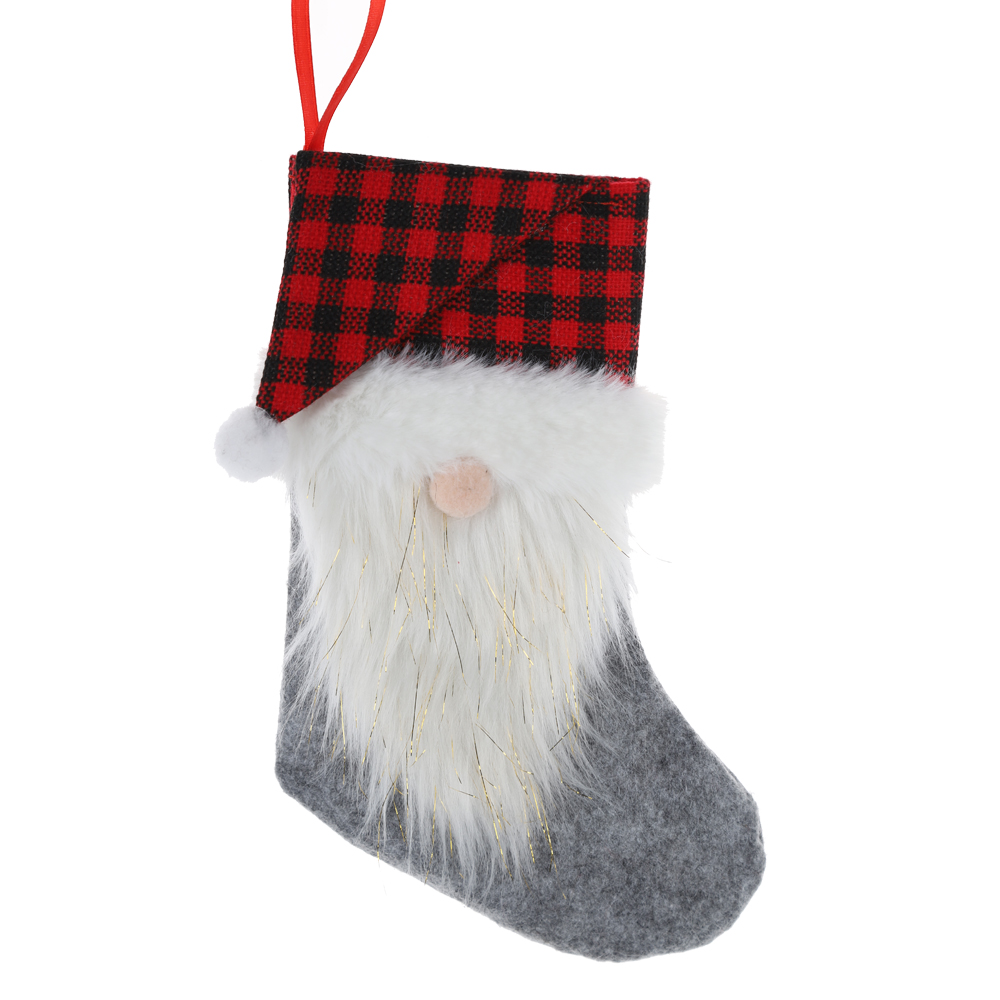 Medias navideñas, decoración para chimenea, bolsa de regalo para niños, bolsa de dulces, decoración navideña 4