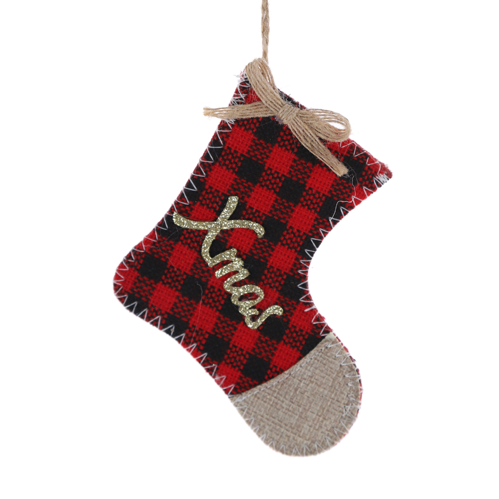 Medias navideñas, decoración para chimenea, bolsa de regalo para niños, bolsa de dulces, decoración navideña 3
