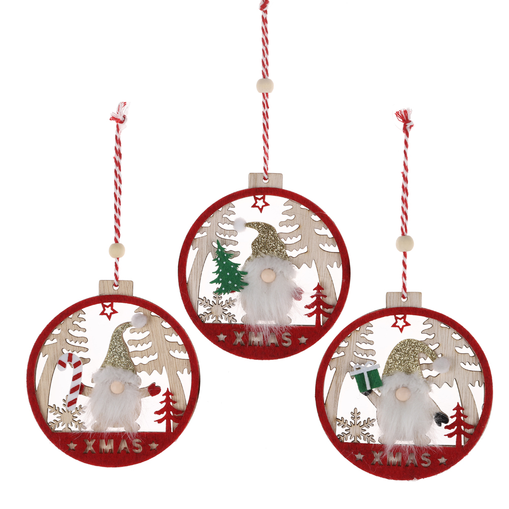 Gnomo colgante de pared navideño al por mayor, decoración de anciano sin rostro 4