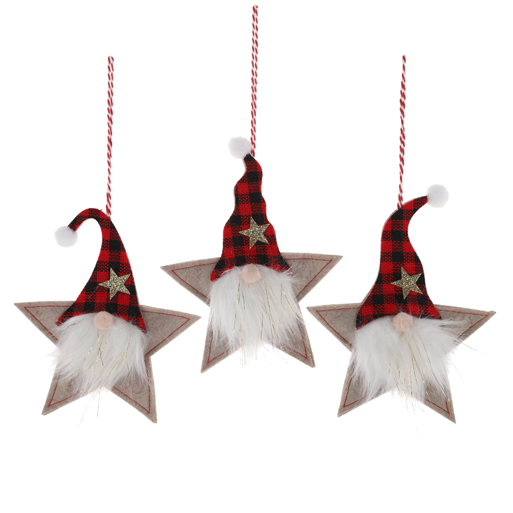 Großhandel Weihnachtsbaum Dekor Hängen Stoff Gnomes Hängen kinder Urlaub Geschenke 6