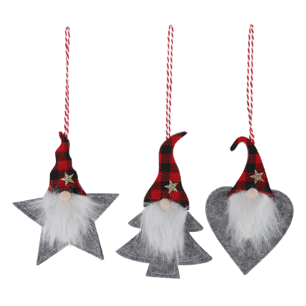 Großhandel Weihnachtsbaum Dekor Hängen Stoff Gnomes Hängen kinder Urlaub Geschenke 5