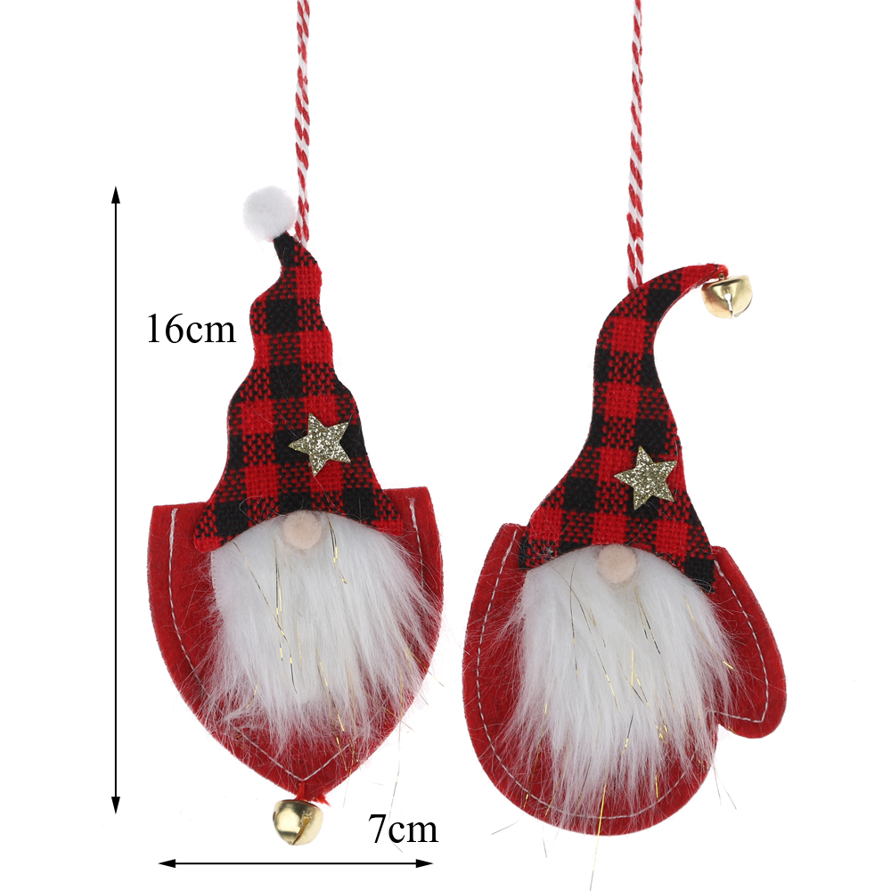 Großhandel Weihnachtsbaum Dekor Hängen Stoff Gnomes Hängen kinder Urlaub Geschenke 3