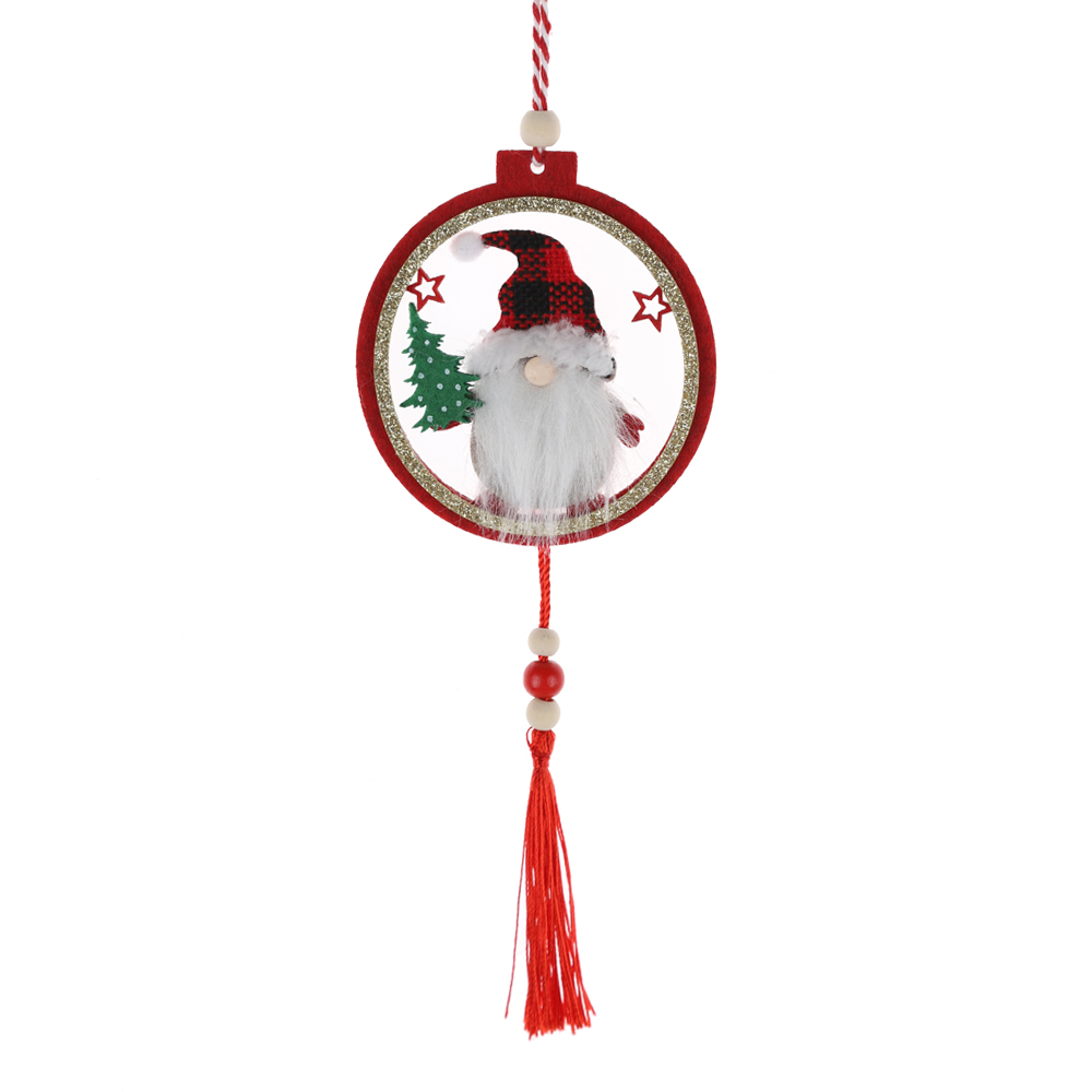 Weihnachtsfeier Home Decors Fbric Rot <000000> Gold Gnome Weihnachten Ornament Baum Anhänger Hängende Dekoration 1