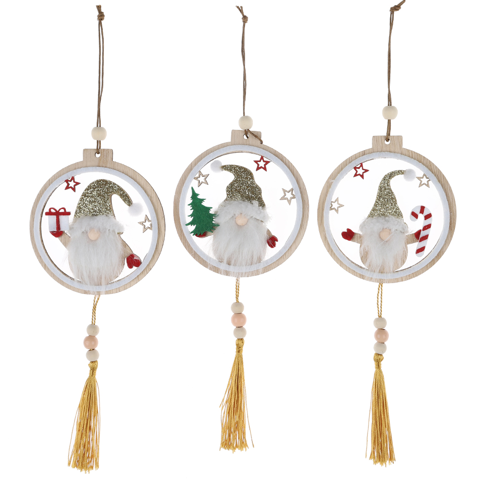 Weihnachtsfeier Home Decors Fbric Rot <000000> Gold Gnome Weihnachten Ornament Baum Anhänger Hängende Dekoration 2