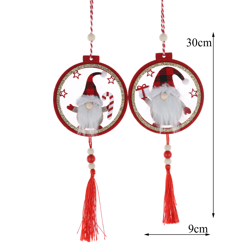 Weihnachtsfeier Home Decors Fbric Rot <000000> Gold Gnome Weihnachten Ornament Baum Anhänger Hängende Dekoration 5
