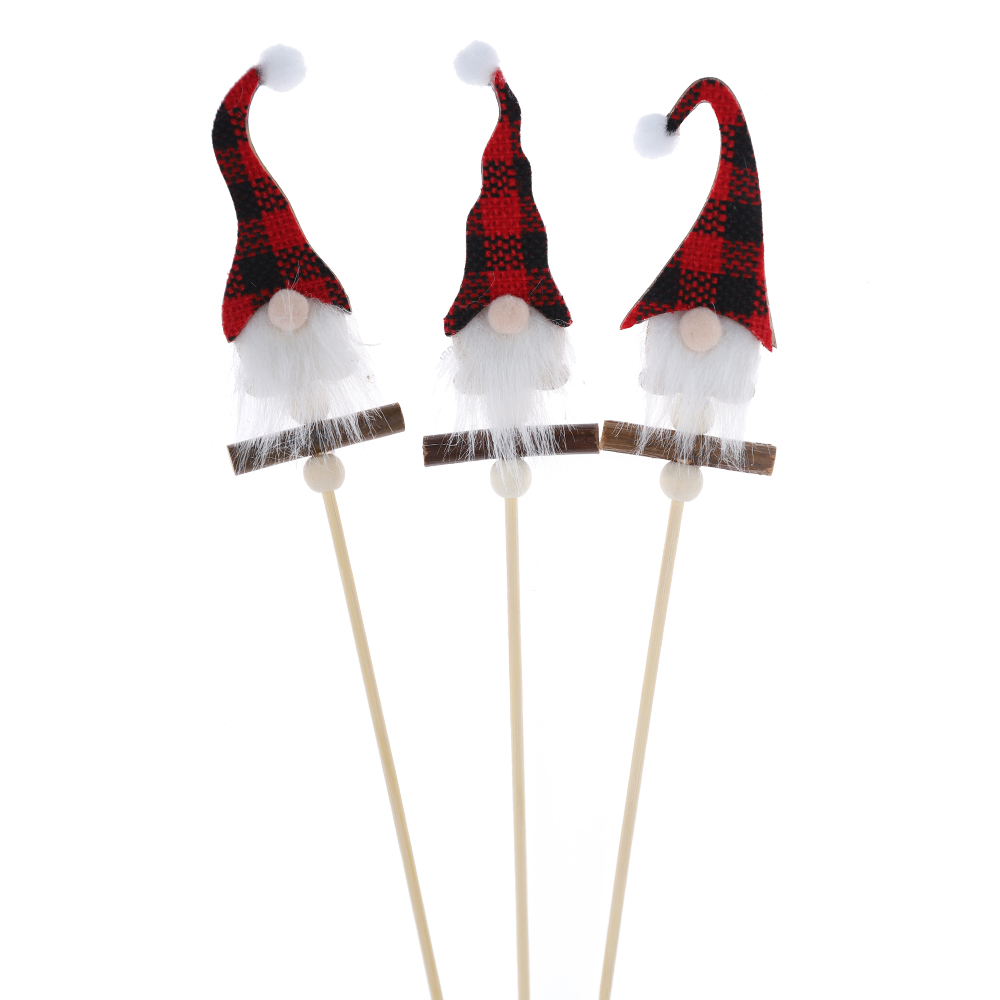 Großhandel Home Garten Dekor Gnome Aufkleber Weihnachten Pick Dekoration 1