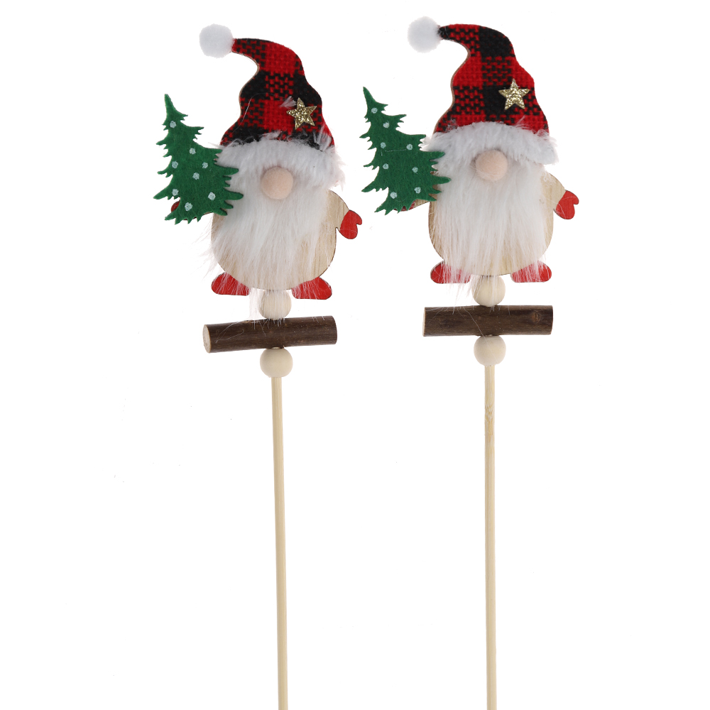 Großhandel Home Garten Dekor Gnome Aufkleber Weihnachten Pick Dekoration 4
