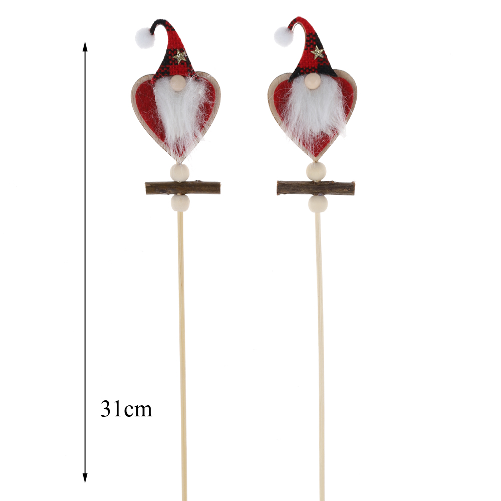 Großhandel Home Garten Dekor Gnome Aufkleber Weihnachten Pick Dekoration 3