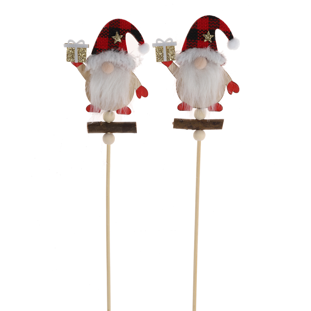 Großhandel Home Garten Dekor Gnome Aufkleber Weihnachten Pick Dekoration 6