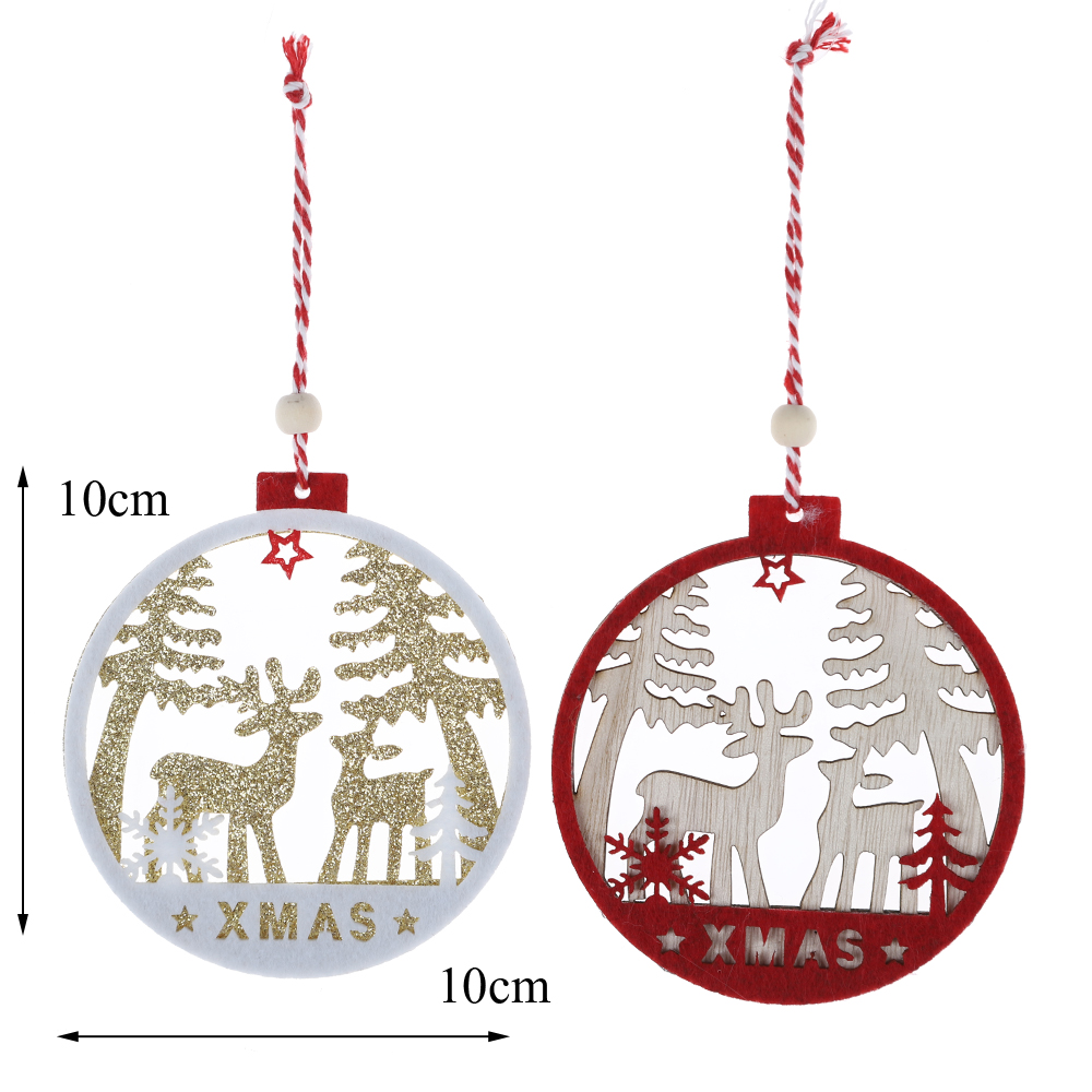 Weihnachtsbaum hängen Dekorationen Filz Hirsch Ornamente Neujahr Geschenke Frohe Weihnachten 4