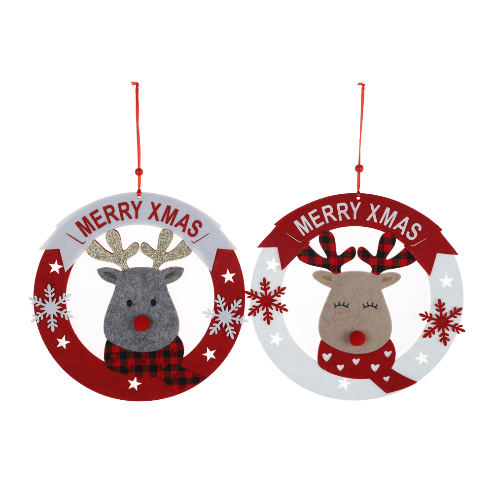 Weihnachtsbaum hängen Dekorationen Filz Hirsch Ornamente Neujahr Geschenke Frohe Weihnachten 2
