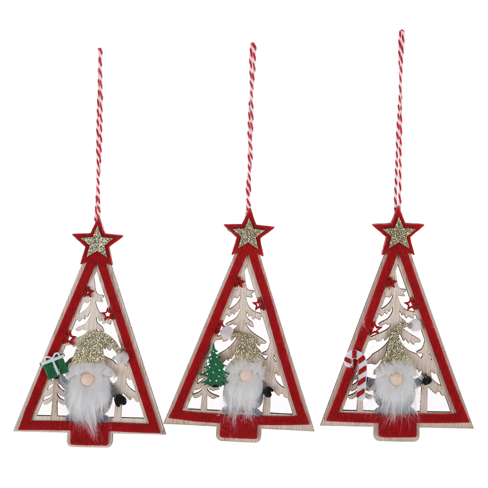 Noel Baum Dekorationen Weihnachten Kinder Handwerk Weihnachten Baum Ornament Gnome <000000> Hirsch Hängen 4