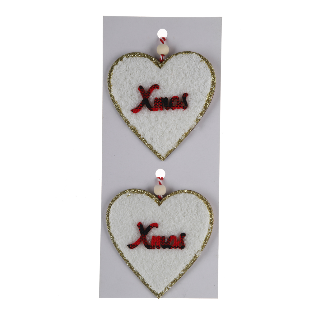 Neues Design Weihnachten Holz Hängen Weihnachtsbaum Liebe Anhänger Winter Decor 1