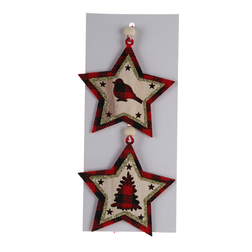 Neues Design Weihnachten Holz Hängen Weihnachtsbaum Liebe Anhänger Winter Decor 8