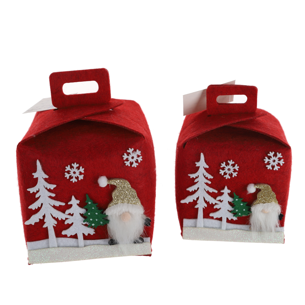 Neues Design Weihnachten Süßigkeiten Tasche Kinder Einkaufstasche Filz Handwerk Home Storage Korb 1