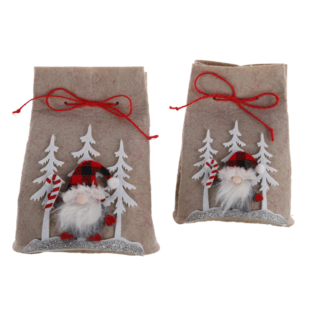 Reusable Felt Christmas Candy Gift Bag Candy Bags for Children Holiday New Year Party Decoration 1