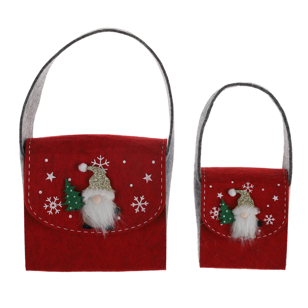 Reusable Felt Christmas Candy Gift Bag Candy Bags for Children Holiday New Year Party Decoration 2