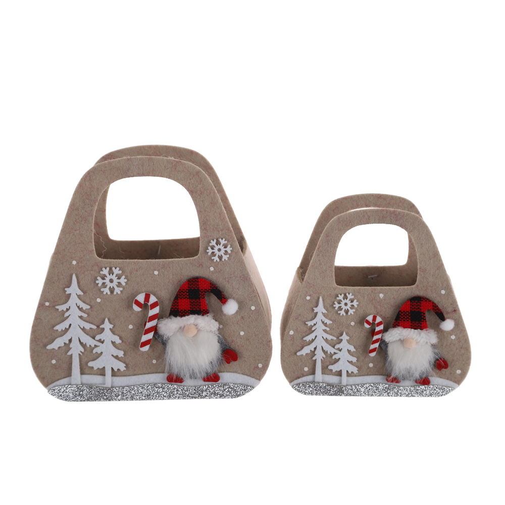 Reusable Felt Christmas Candy Gift Bag Candy Bags for Children Holiday New Year Party Decoration 3