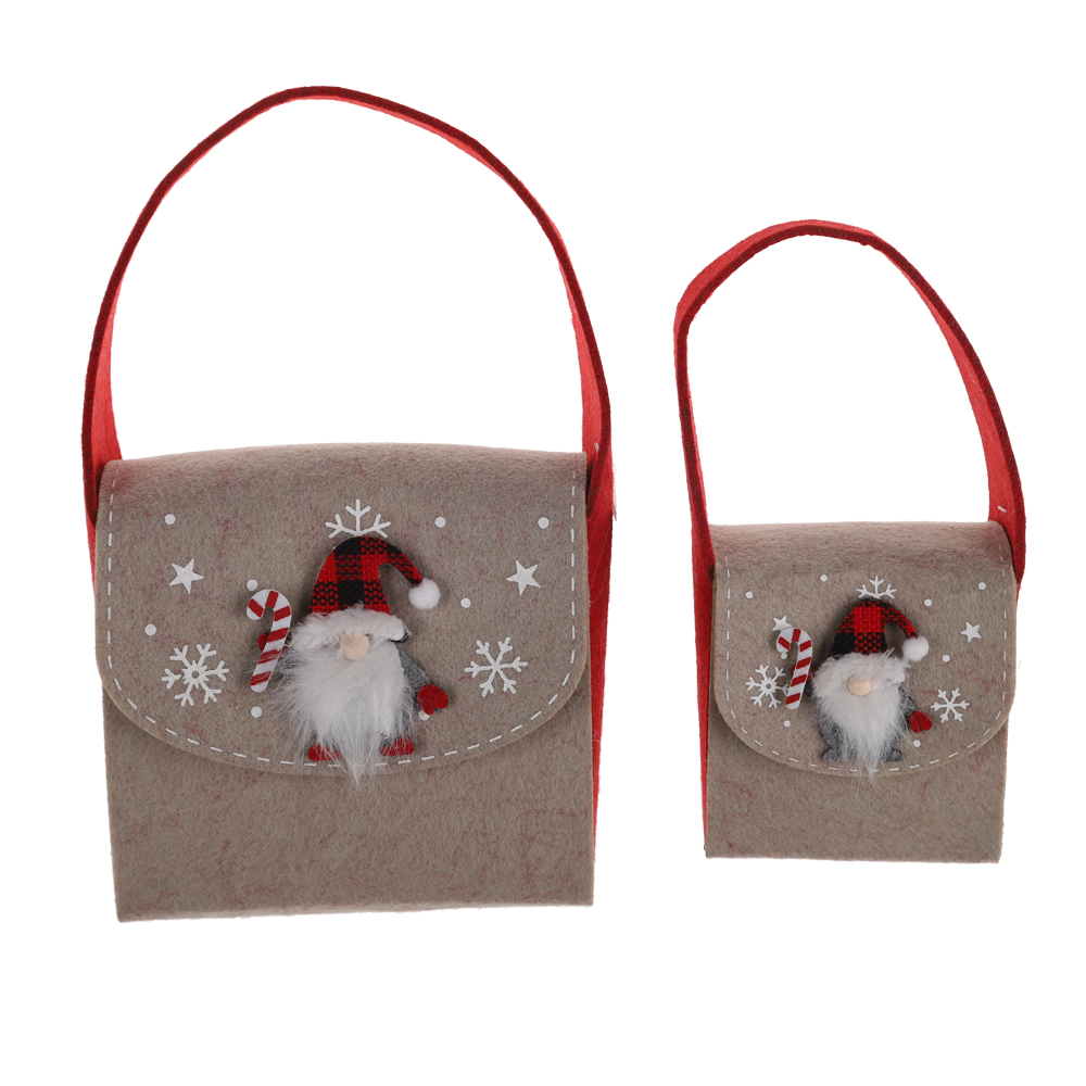 Reusable Felt Christmas Candy Gift Bag Candy Bags for Children Holiday New Year Party Decoration 4